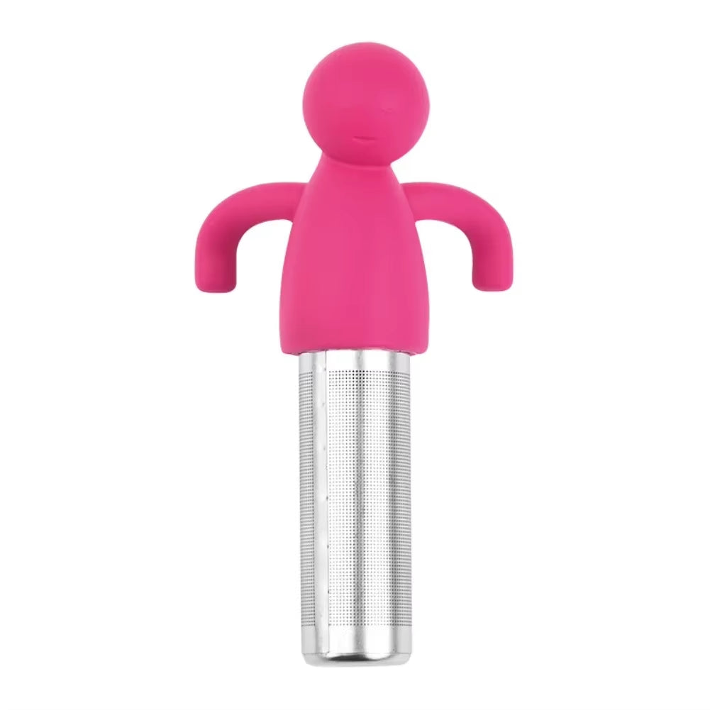 Stainless Steel Tea Infuser Kitchen Accessory Household Use Reusable Metal Makeup Brushes Massage Kitchen Dining Bar Garden