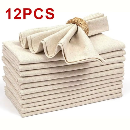 Tablecloth Napkins, Durable Polyester Thickened Pads, Reusable Kitchen, Dining, Holiday Decorations