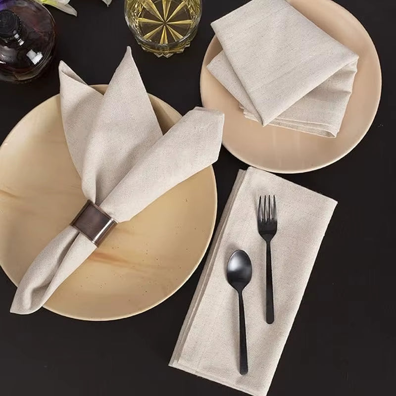 Tablecloth Napkins, Durable Polyester Thickened Pads, Reusable Kitchen, Dining, Holiday Decorations