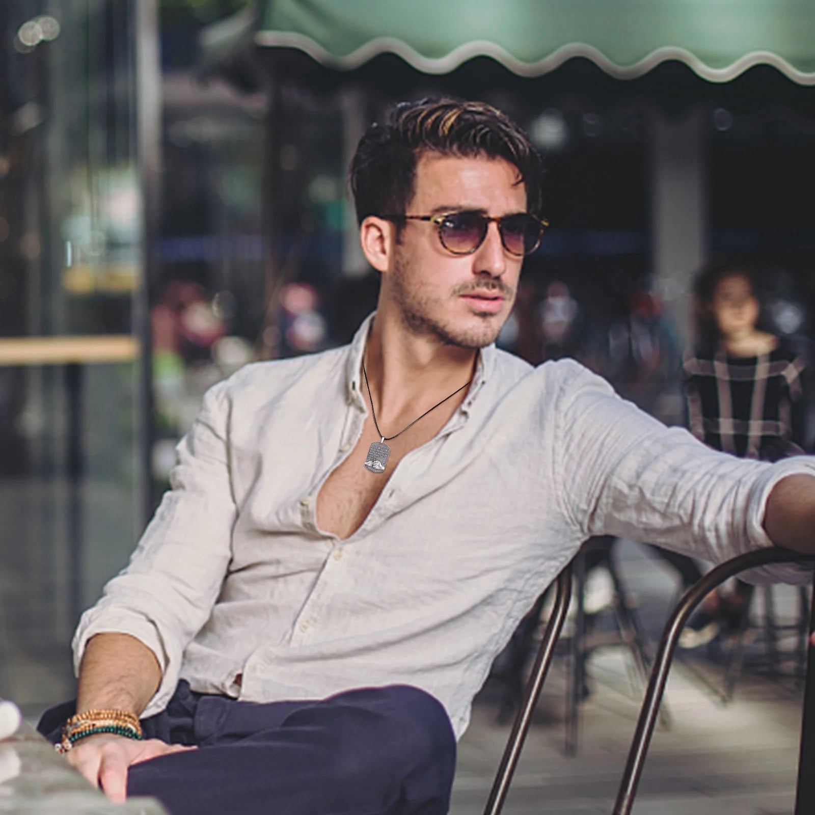 Mens Pendant Necklace 925 Sterling Silver Father'S Love to Son Pendant Necklaces Birthday Xmas Gift Jewelry for Man Dad