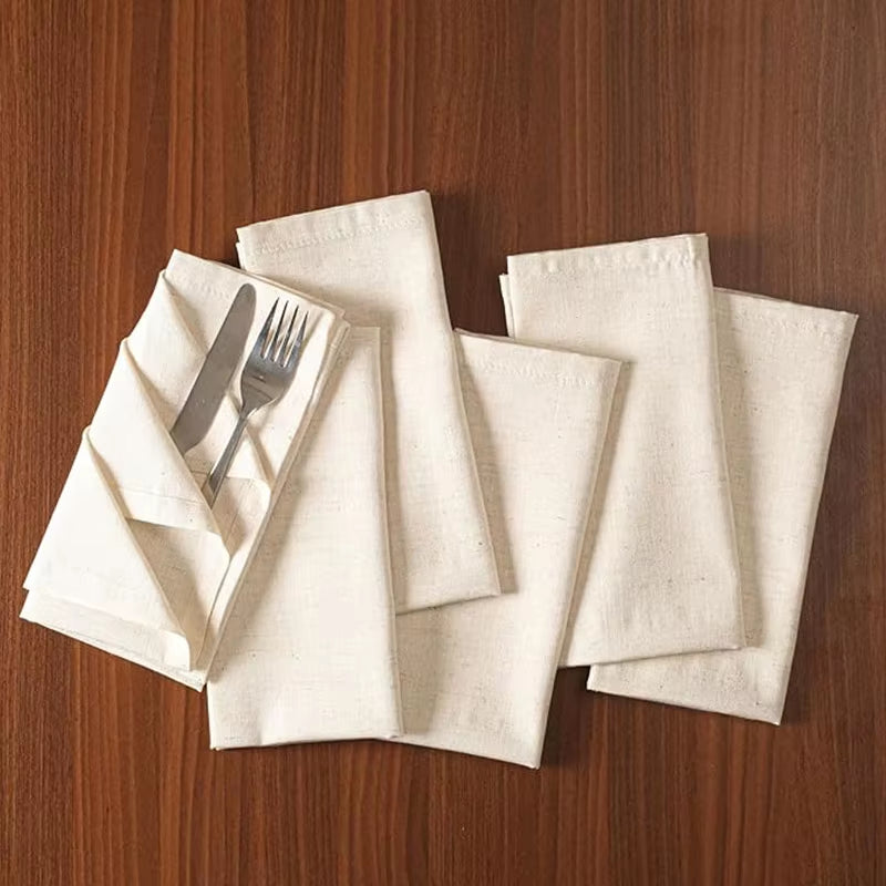Tablecloth Napkins, Durable Polyester Thickened Pads, Reusable Kitchen, Dining, Holiday Decorations