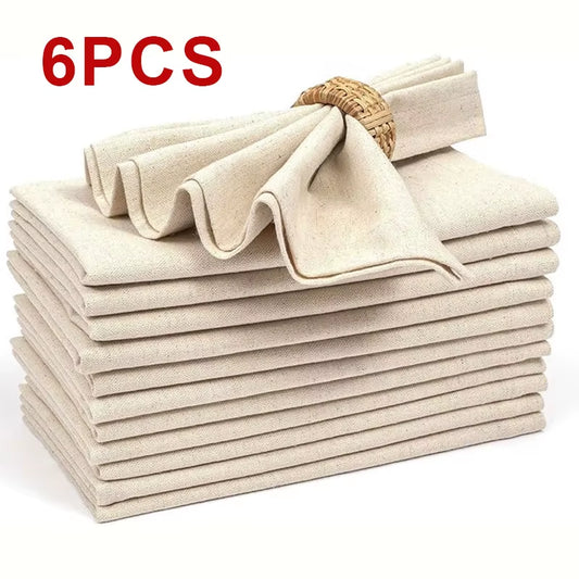 Tablecloth Napkins, Durable Polyester Thickened Pads, Reusable Kitchen, Dining, Holiday Decorations