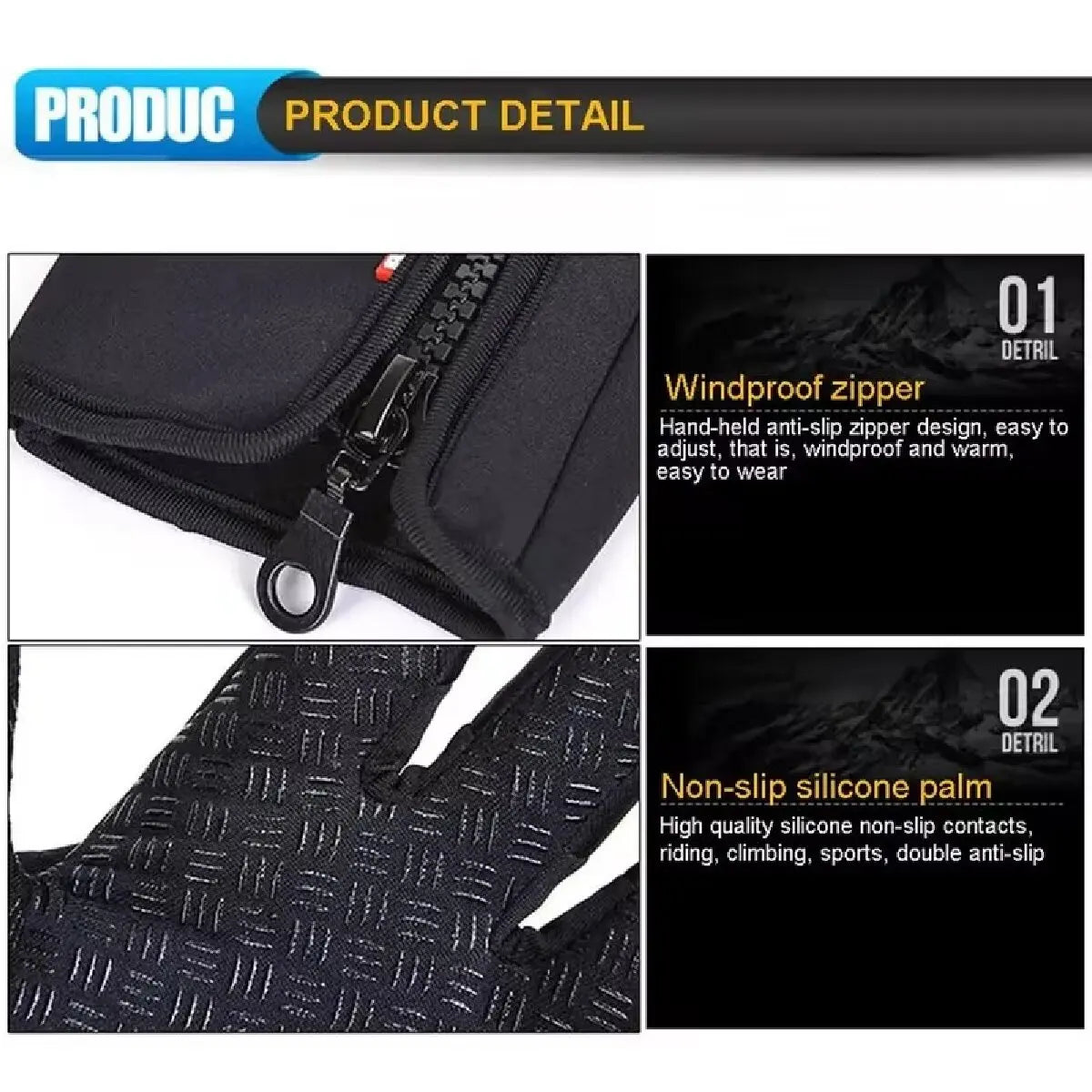 Ultimate Waterproof Touchscreen Gloves - Windproof, Non-Slip Perfect for Winter Sports & Outdoor Adventures for Men and Women