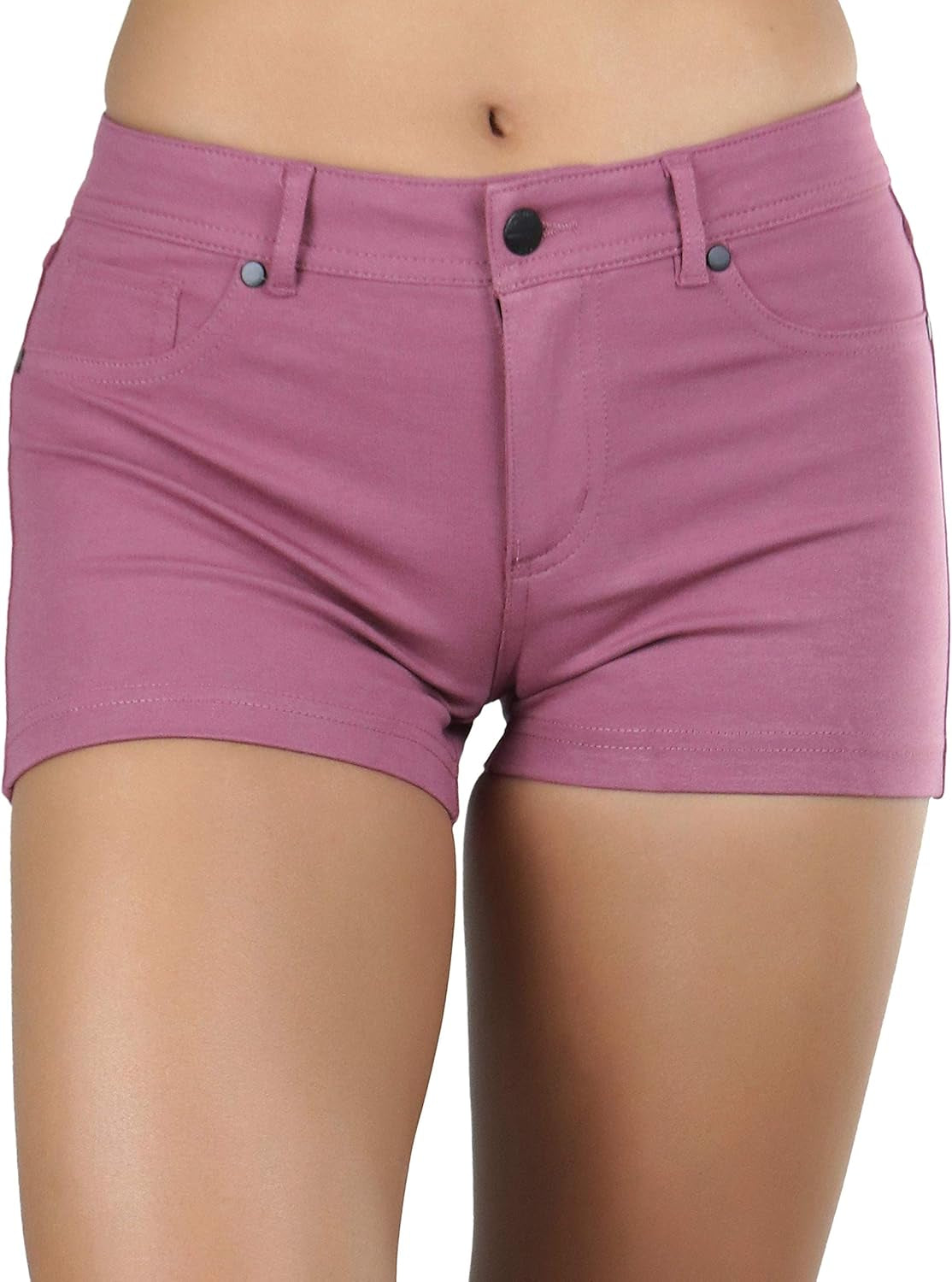 Women's Stretch Twill Denim Shorts with Pockets