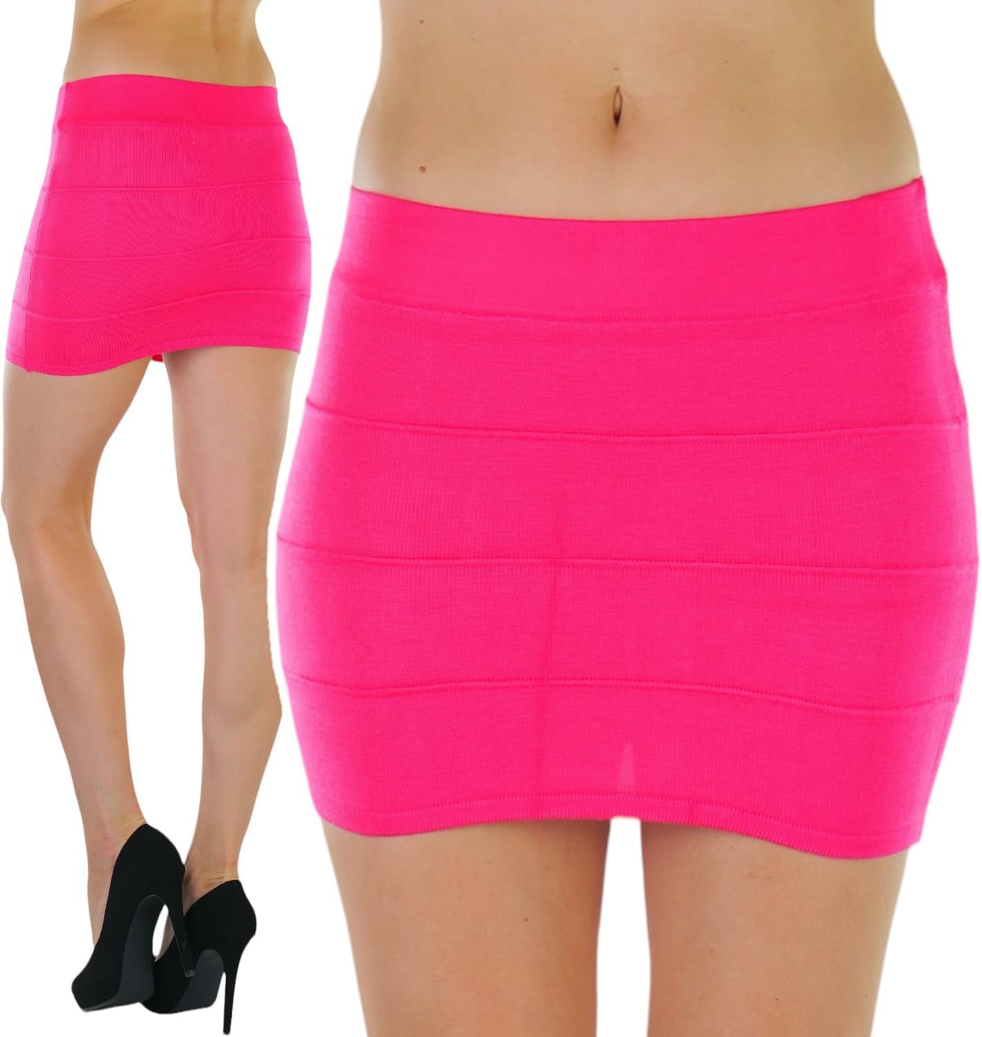 Women's Premium Cotton-Blend Knee-Length Skirt