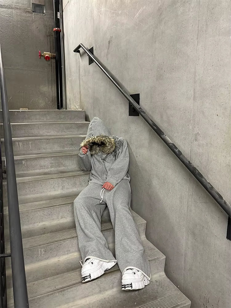 Cozy Up in Y2K Vibes! 🌟 Check Out Our Harajuku Faux Fur Collar Hoodies - Perfect for Your Autumn/Winter 2025 Style! 🖤✨ #HipHop #Punk #GothicFashion