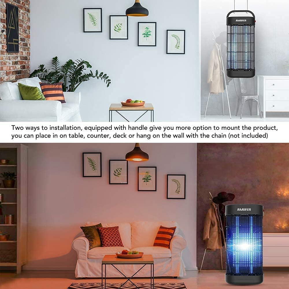 Indoor Electric Mosquito Zapper with 20W UV Light and 4400V Electric Shock Technology