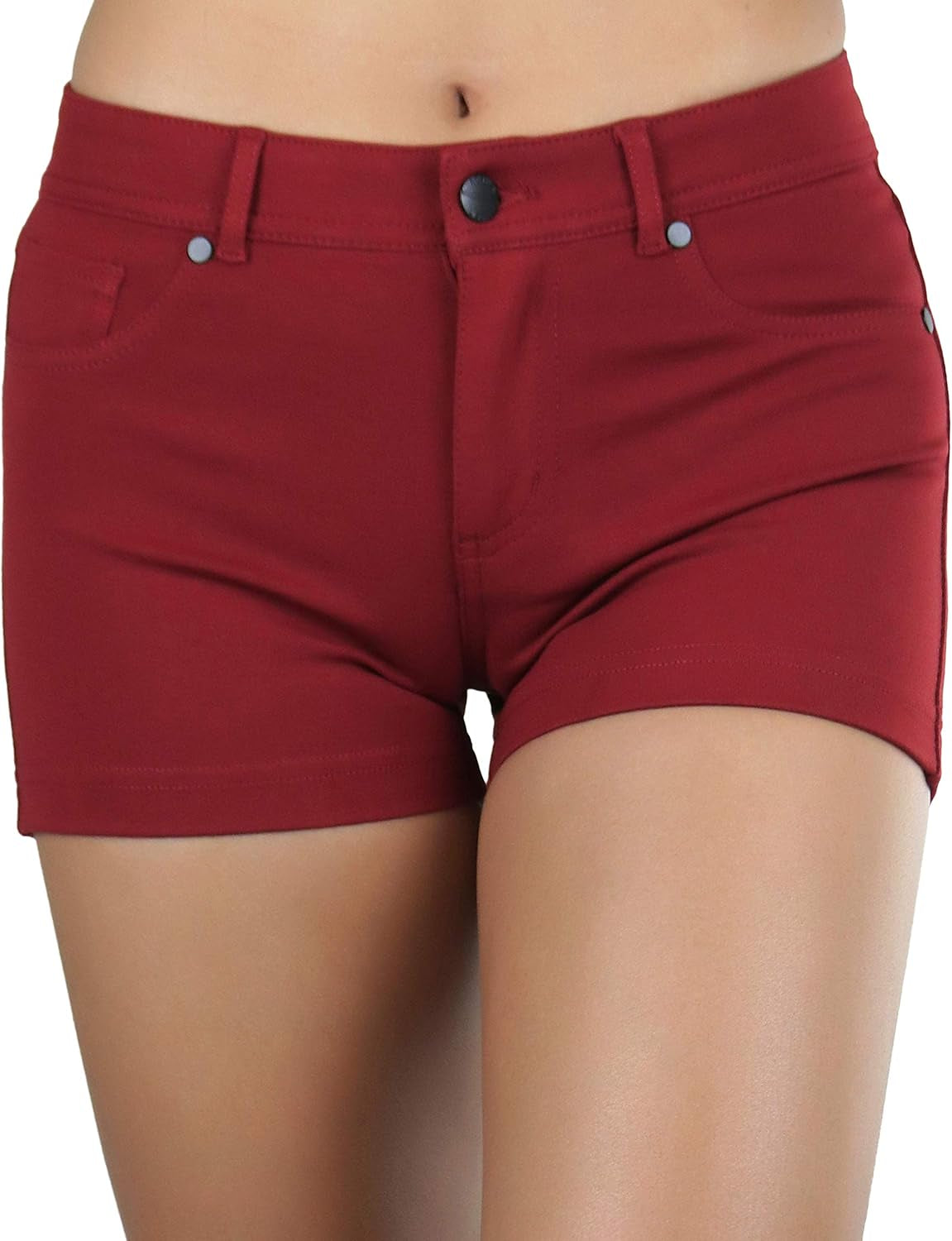 Women's Stretch Twill Denim Shorts with Pockets