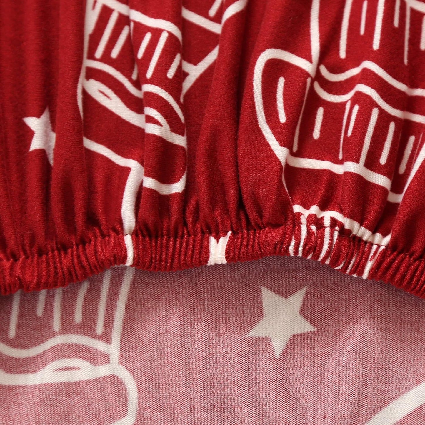 Set of 4 Stretchable, Removable, and Washable Dining Room Chair Protector Slipcovers for Christmas Decoration and Home Decor