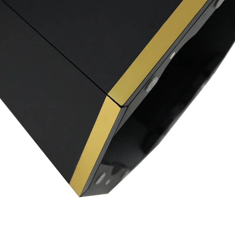 Round Dining Table with Trim, Glam Dining Table for Kitchen/Dining Room