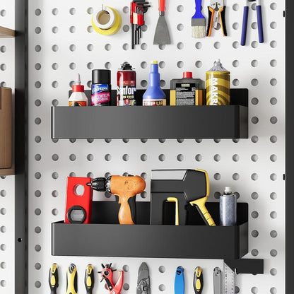 Metal 4 Pack Magnetic Spice Storage Rack Organizer for Refrigerator and Oven, Black Fridge Organizers and Storage- Moveable Fridge Magnetic Spice Racks,Metal Black(Mixed Metal and Plastic Hair)