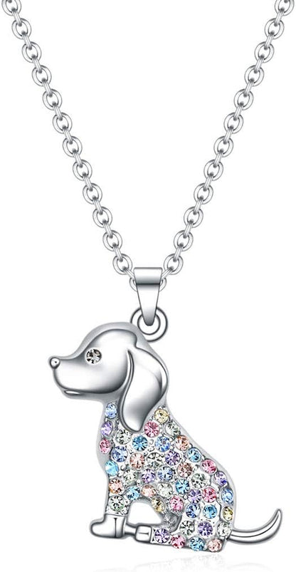 Cat-Themed Birthstone Necklace for Women - Elegant Kitty Pendant Jewelry for Cat Lovers