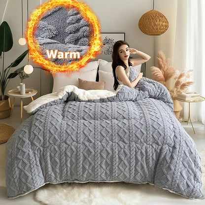 1PC Ultra Soft All Season Heavy Quilt , Double Sided anti Static anti Shedding, Plush Warmth, Machine Washable, Suitable for Bedroom Hotel Guest Room(Pillowcase & Pillow Not Included)