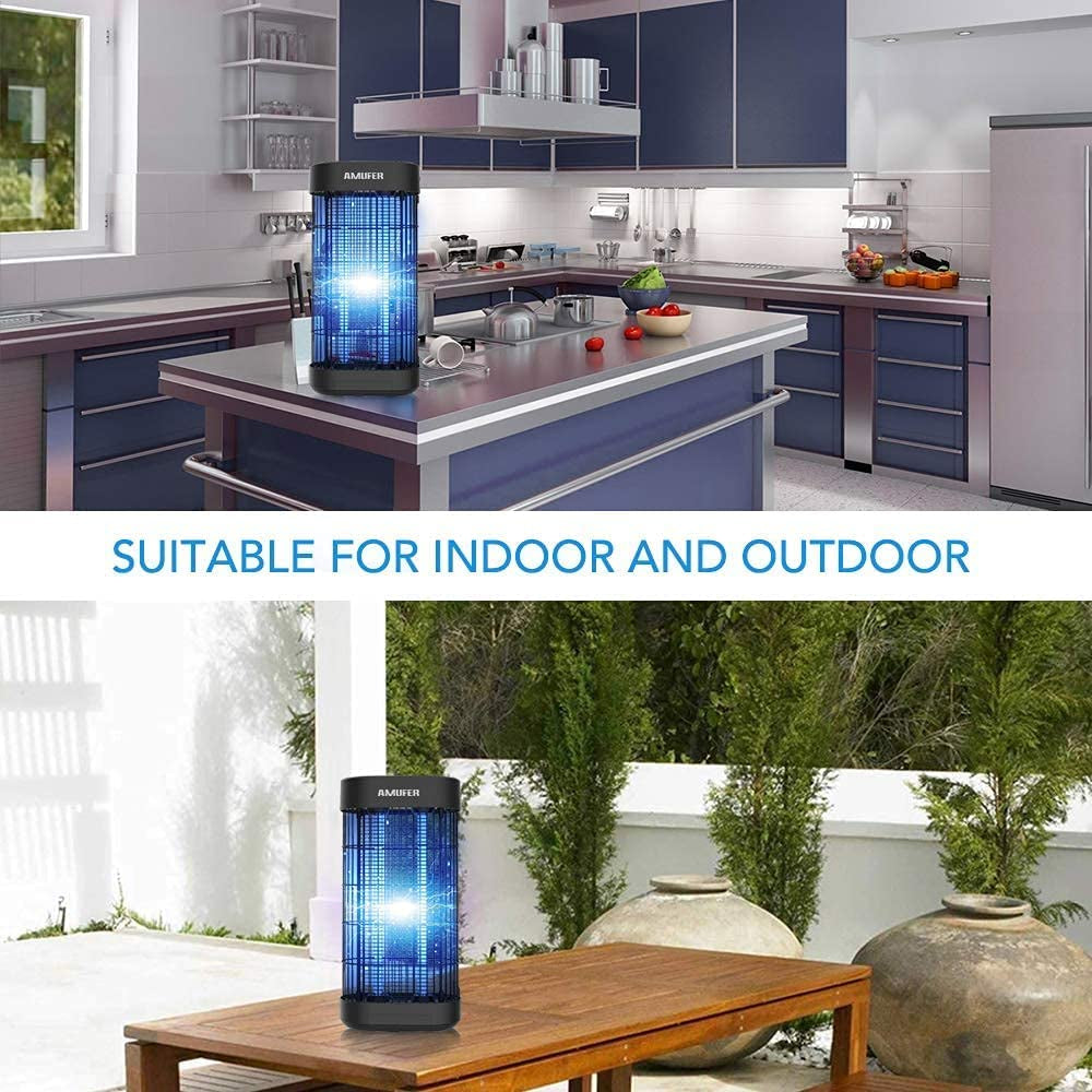 Indoor Electric Mosquito Zapper with 20W UV Light and 4400V Electric Shock Technology