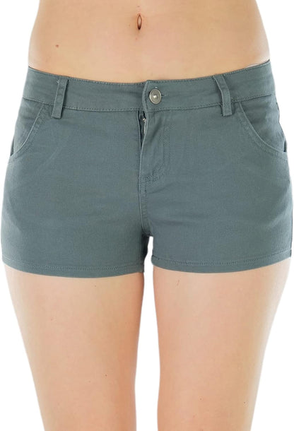 Women's Stretch Twill Denim Shorts with Pockets