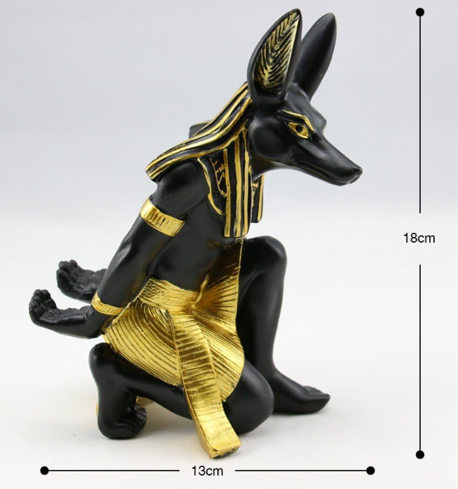 Anubis God Wine Rack Holder - Premium Resin Ancient Egyptian Deity Wine Bottle Stand for Home and Kitchen Decoration