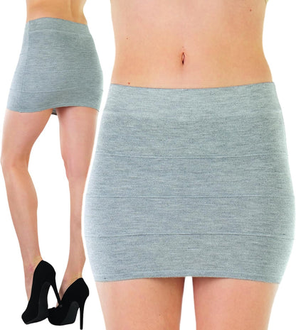 Women's Premium Cotton-Blend Knee-Length Skirt