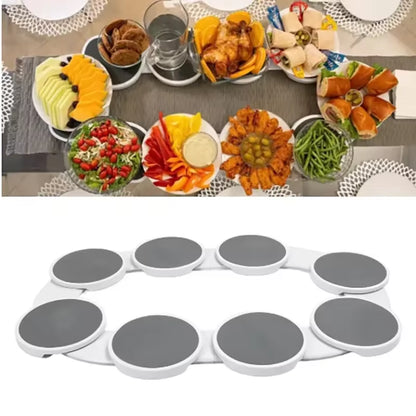 Kitchen Dining Table Turntable Kitchen Countertop Turntable 360 Degree Rotation Versatile Heat Resistant for Rectangular Table