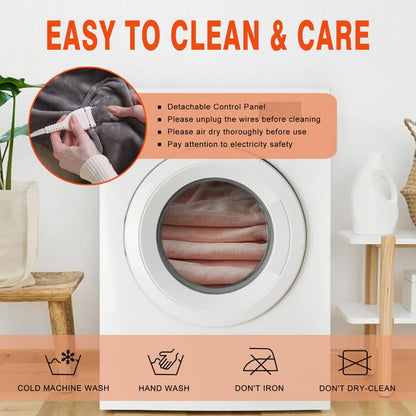 [Black Friday] Cosybay Wearable Electric Heated Blanket with Sleeves & Foot Pockets 50X70 Inch Flannel Sherpa Blanket for Adults Heated Blanket with 1-12 Hours Auto-Off & 10 Heat Settings Electric Heating for Bedroom Home,Christmas Gift